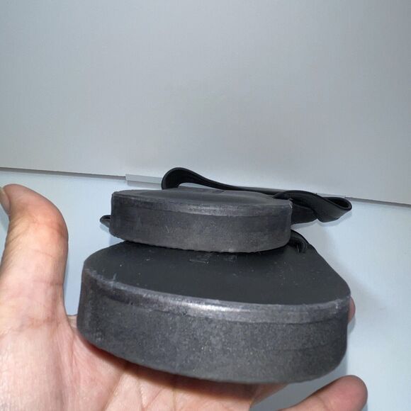 To Boot New York Limon Leather Flip Flop In Black Sz 12 New W/O Tag - Picture 9 of 11